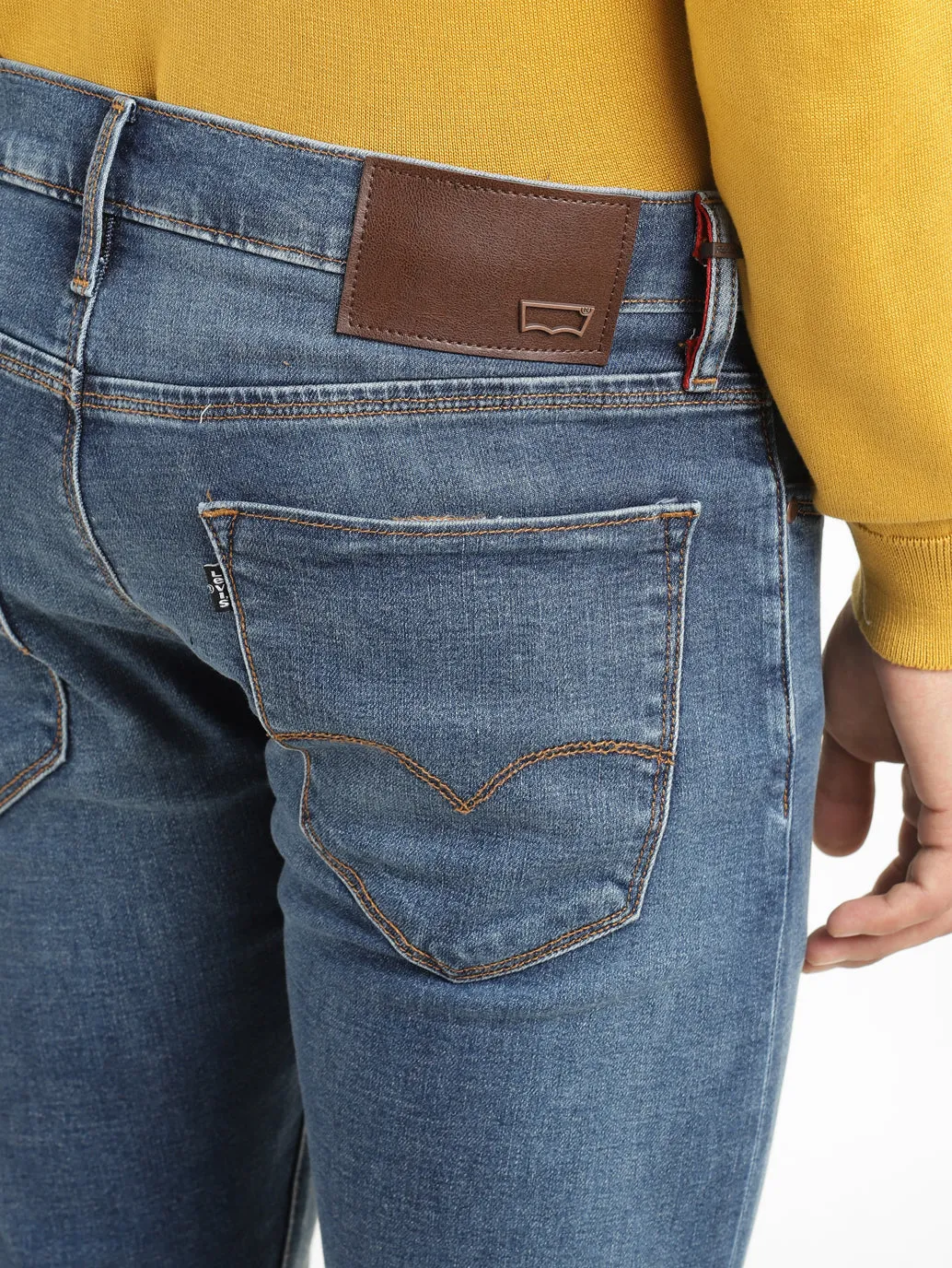 Men's Indigo Skinny Fit Mid Rise Jeans