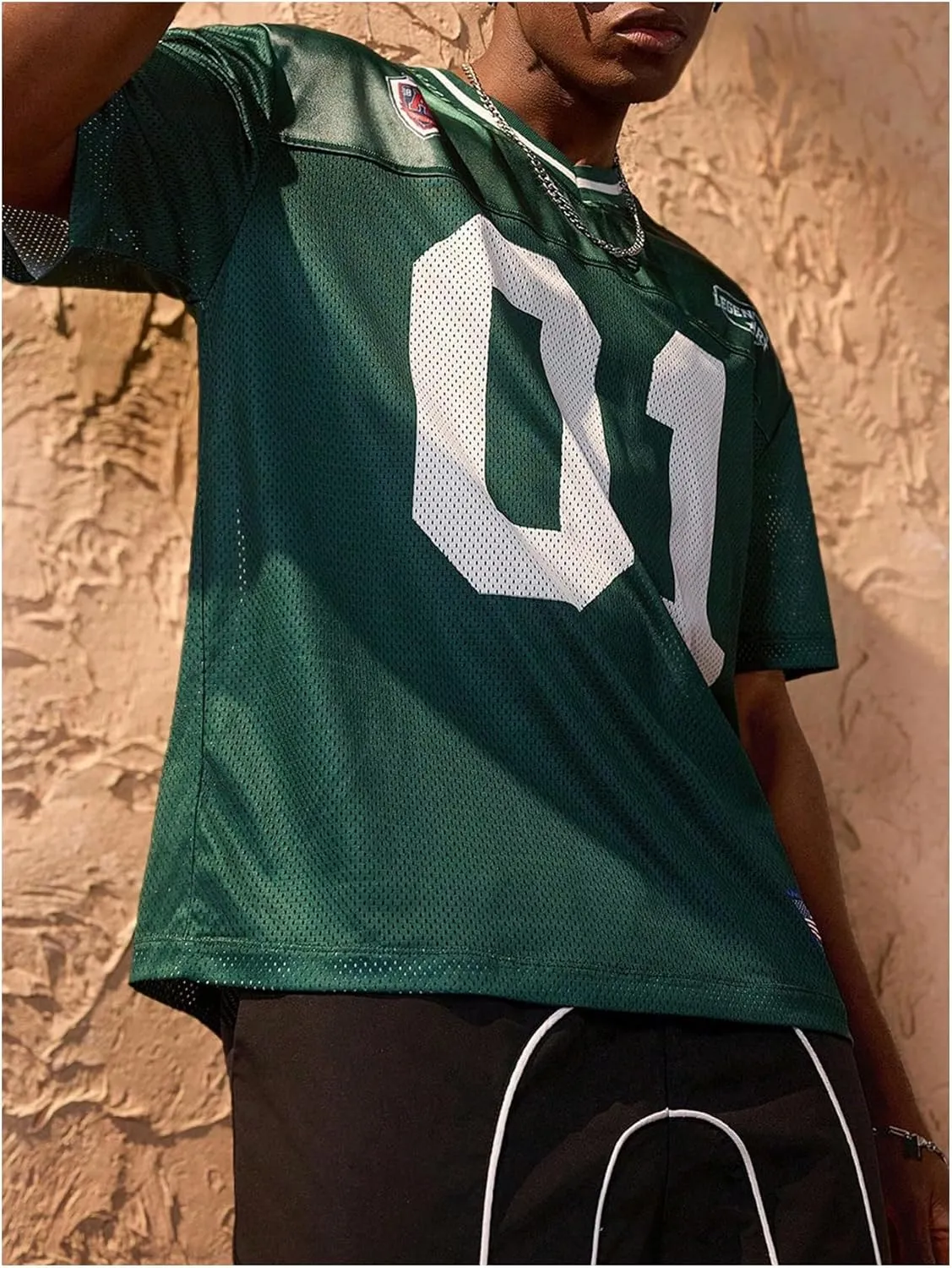 Men's Jersey Shirt Number Graphic T Shirt Short Sleeve Oversized V Neck Tees V Neck Shirts Summer Top Streetwear