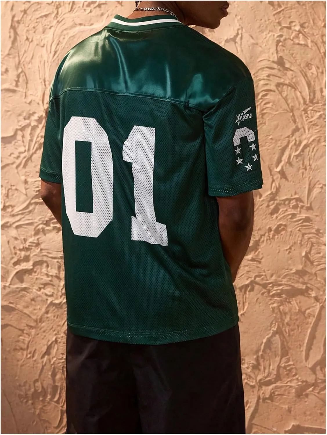 Men's Jersey Shirt Number Graphic T Shirt Short Sleeve Oversized V Neck Tees V Neck Shirts Summer Top Streetwear