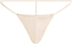 Men's Low Waist Sexy Pocket Thong Color Triangle Pouch Briefs T Pants Briefs Underwear Leather Underwear for Men