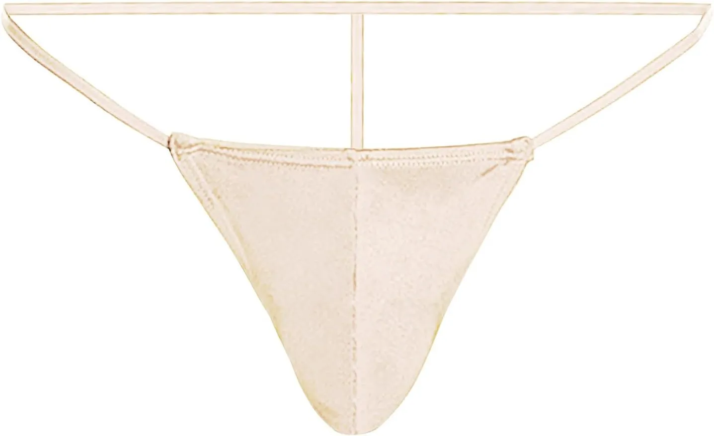 Men's Low Waist Sexy Pocket Thong Color Triangle Pouch Briefs T Pants Briefs Underwear Leather Underwear for Men
