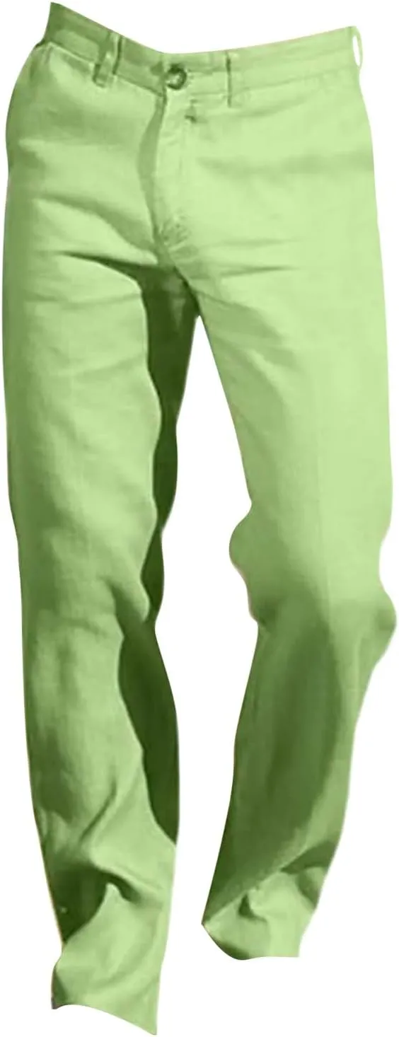 Mens Pleated Dress Pants Expandable Waist Casual Wide Leg Suit Pant Comfort Work Office Business Lounge Trousers