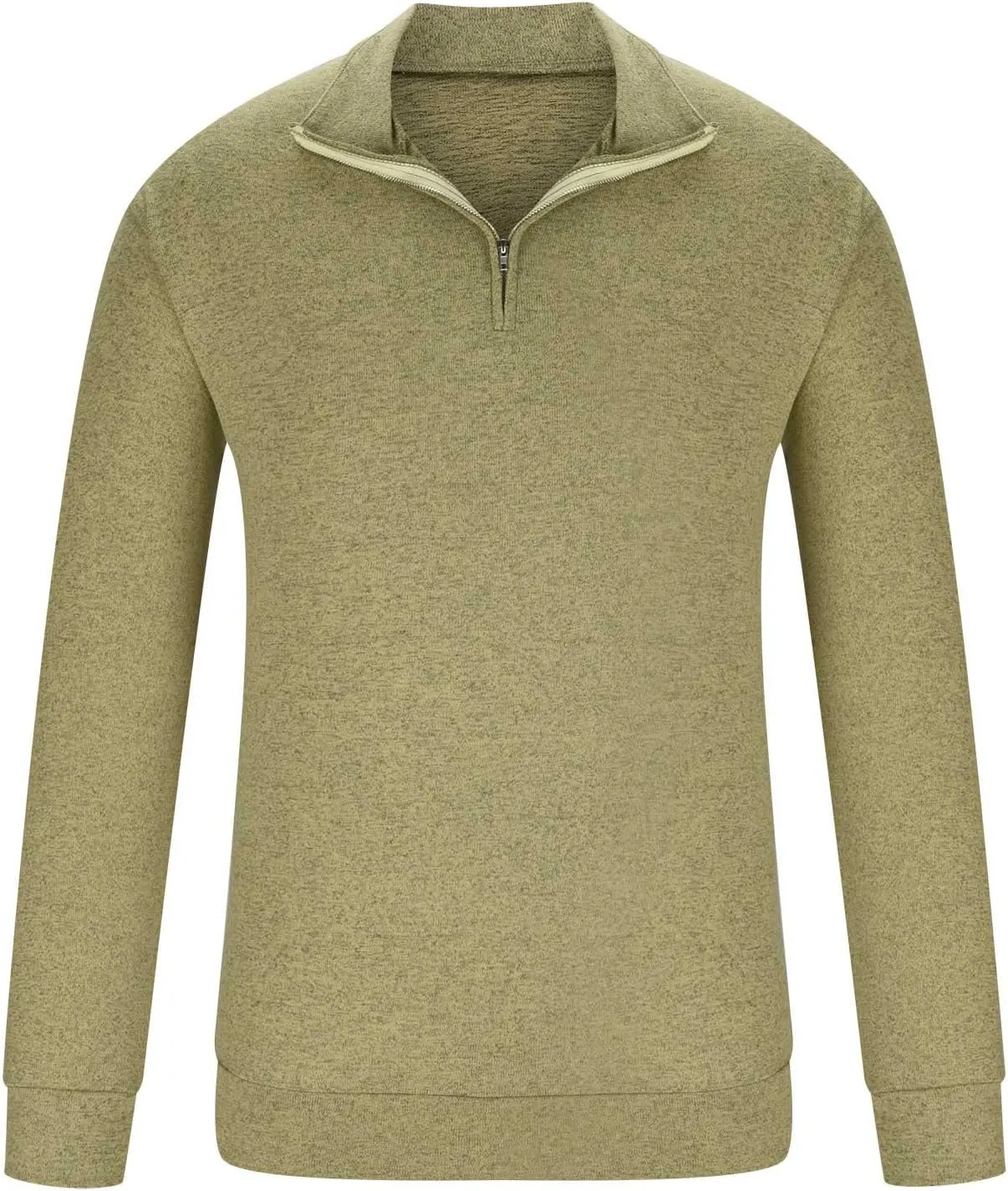 Men's Quarter Zip Pullover Premium Cashmere Long Sleeve Lightweight Mock Neck Shirt Tops Comfort Golf Running Sweatshirt