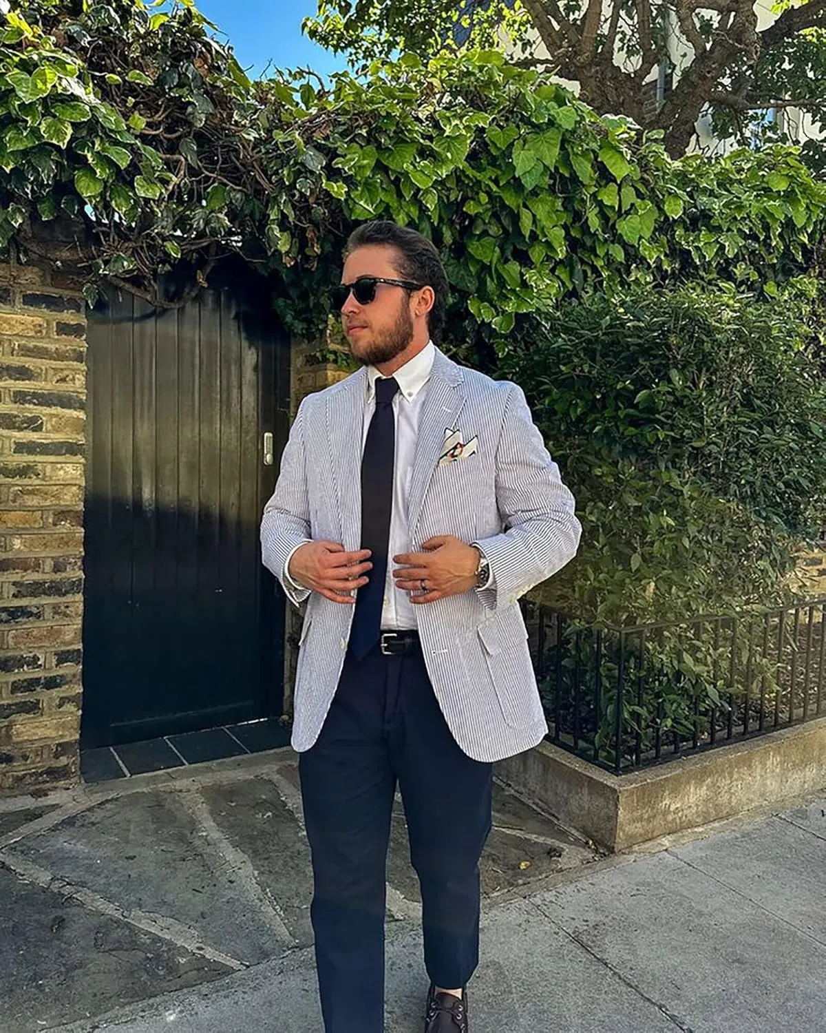 Mens Seersucker Blazer Jacket Regular Fit Summer Blazer for Men Lightweight Seersucker Wedding Suit Jacket