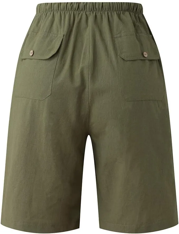 Mens Shorts Cotton Fitness Pockets Casual Beach Bodybuilding Pants Shorts Men's pants Casual Mens Shorts Athletic