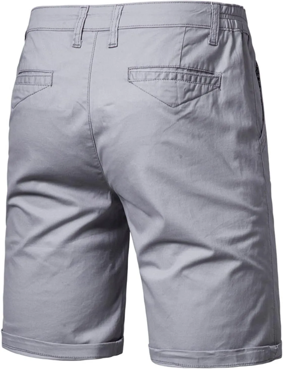 Men's Slim-Fit 5" Shorts Lightweight Outdoor Cargo Short Classic Stretch Chino Shorts Athletic Hiking Tactical Shorts