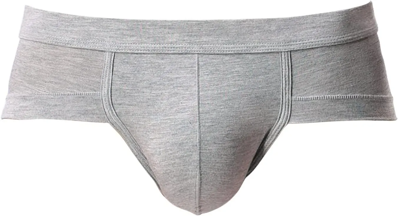 Men's Solid Color Underwear U Shaped Low Waist Briefs Men's Underwear Tucked Briefs