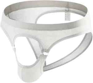 Mens Underwear Sexy Hollow Breathable Briefs Erotic Funny Crotchless Sexy Low Rise G-String Briefs