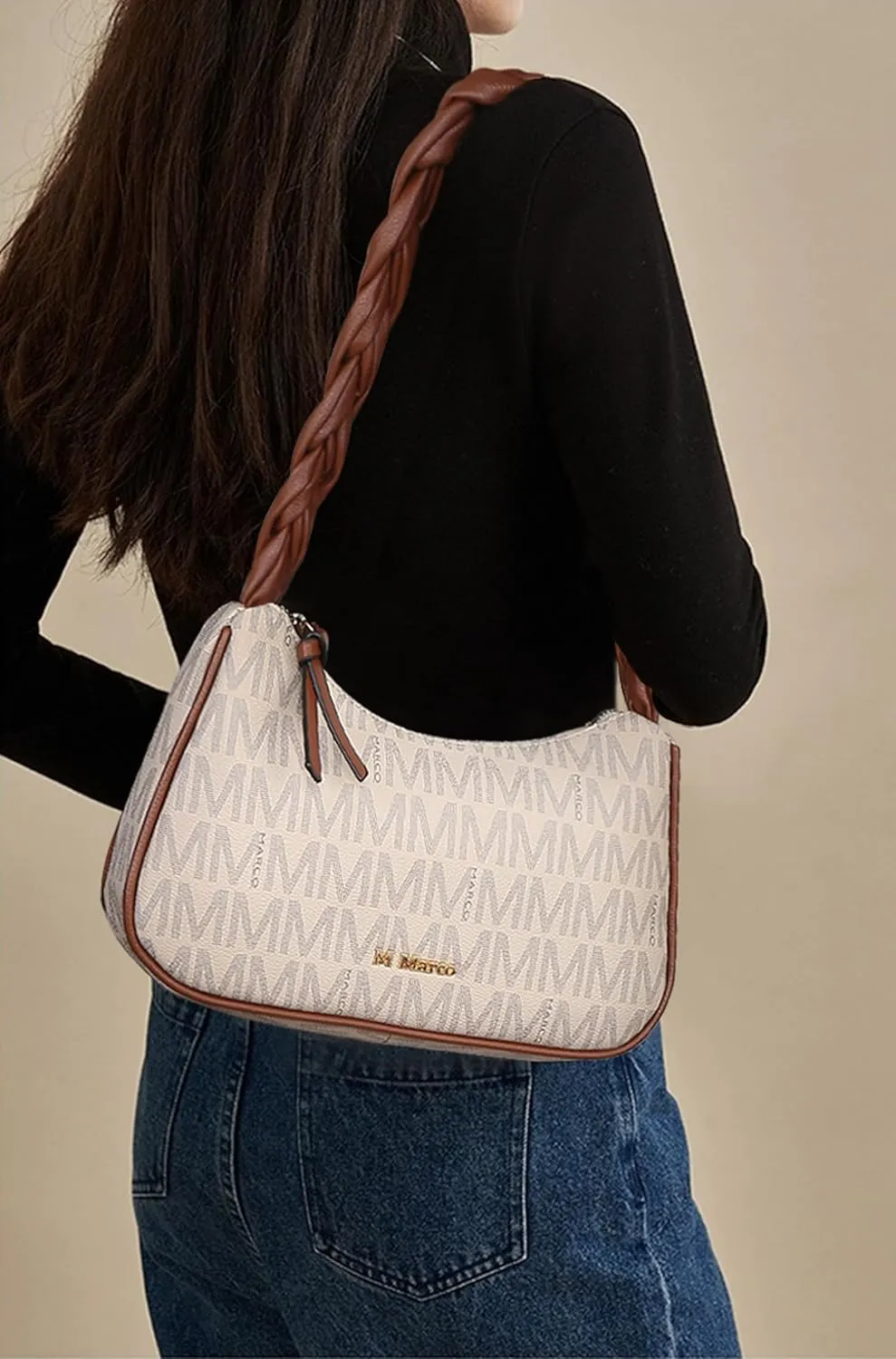 MKP Hobo Bags for Women Braided Top Handle Tote Handbag Shoulder Bag Ladies Trendy Designer Clutch Purse with Zipper Closure