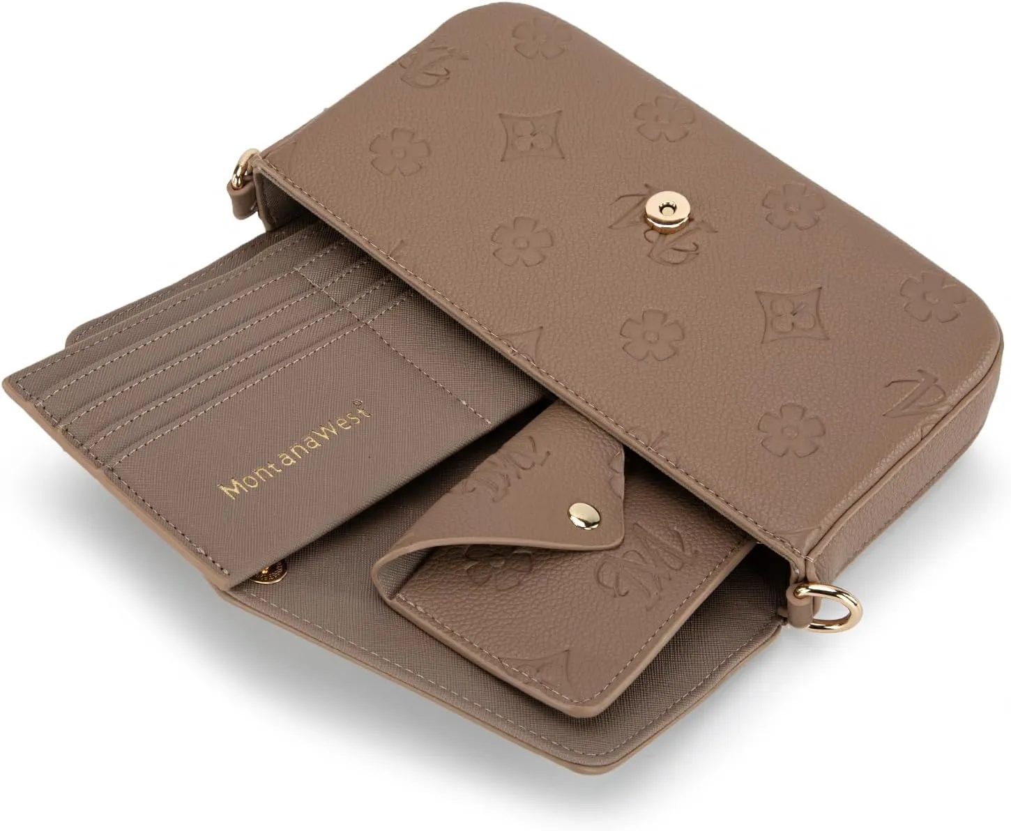Montana West 3PCS Crossbody Purse and Wallet Set for Women with Adjustable Strap