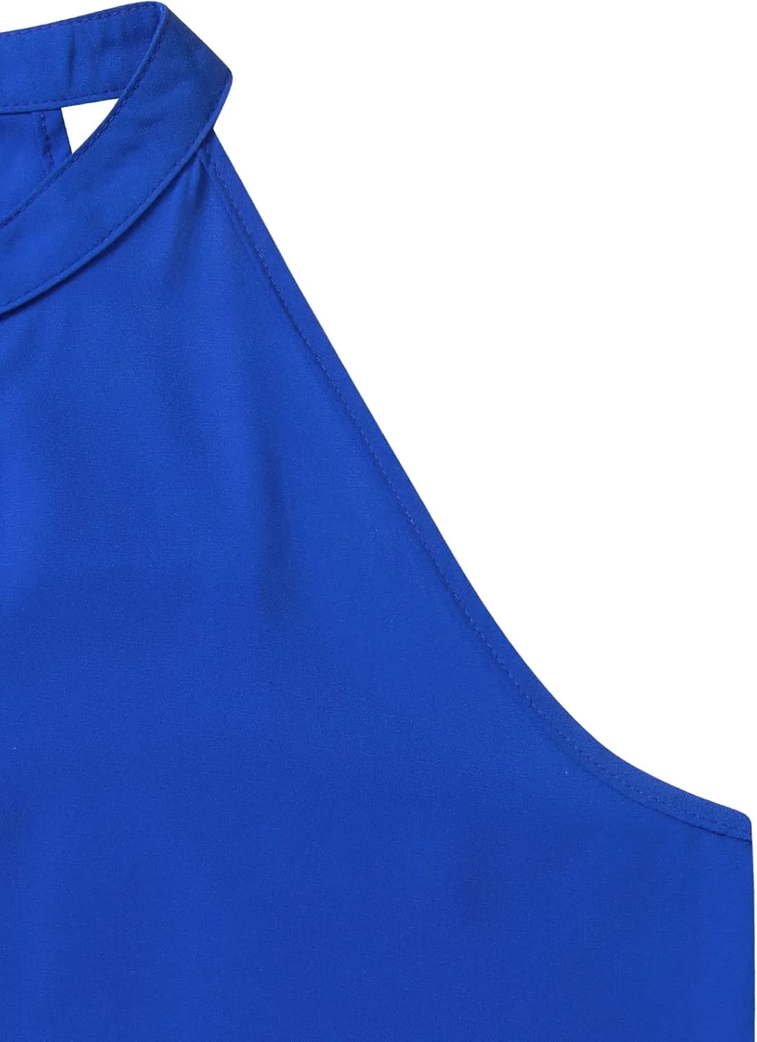 MOQIVGI Womens Trendy Dressy Casual Sexy Tank Tops Sleeveless Chiffon Blouses