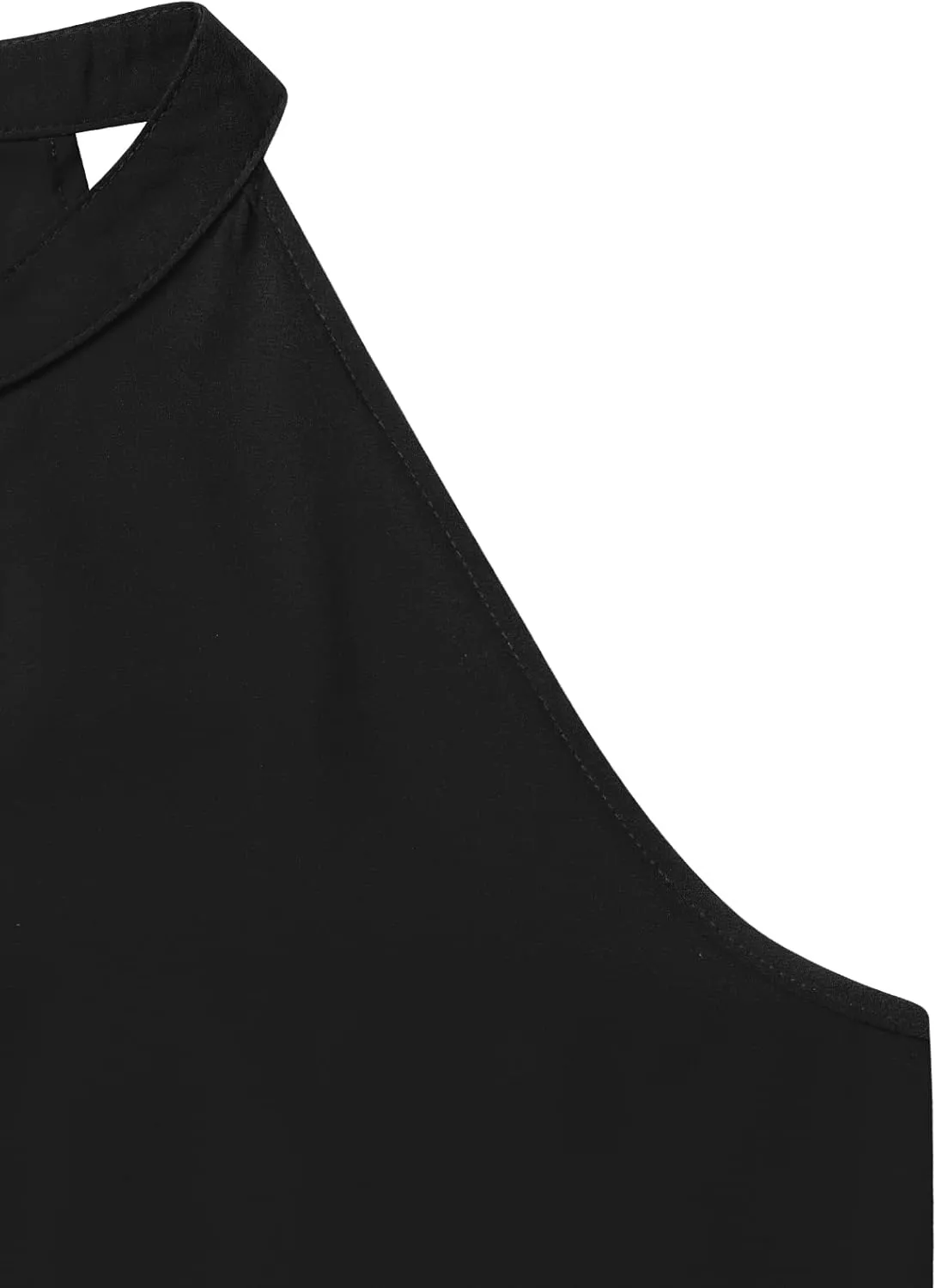 MOQIVGI Womens Trendy Dressy Casual Sexy Tank Tops Sleeveless Chiffon Blouses