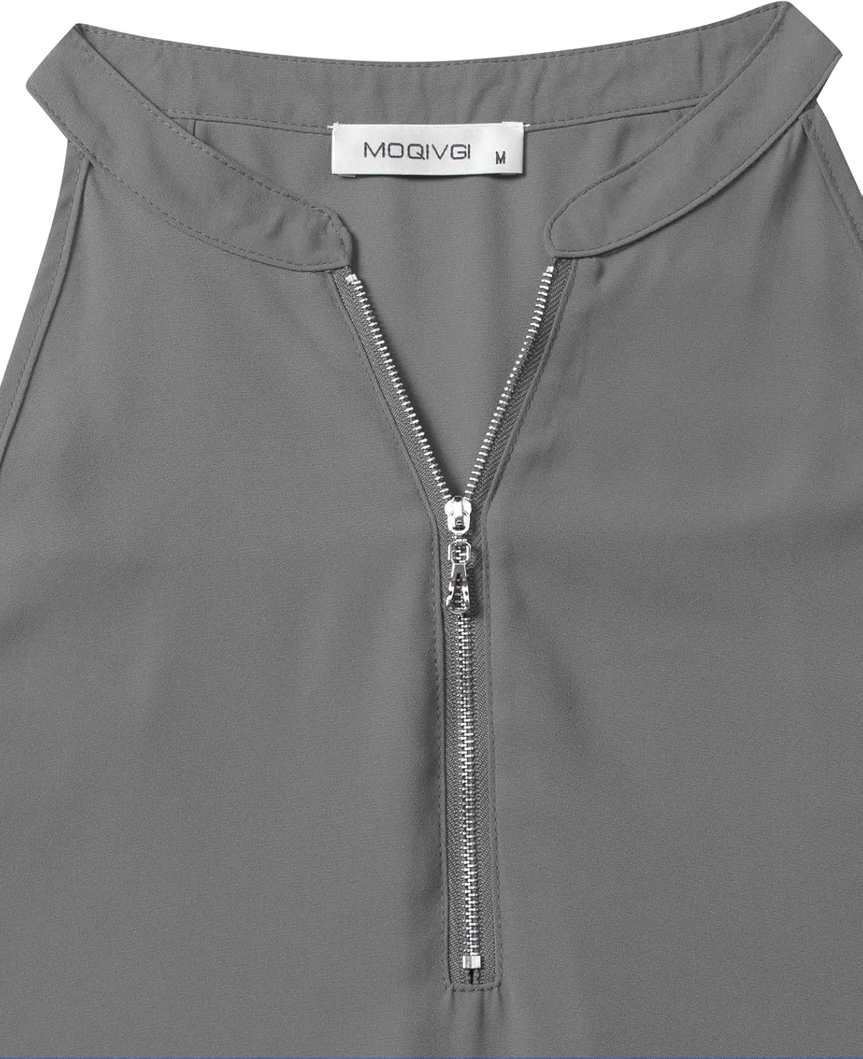 MOQIVGI Womens Trendy Dressy Casual Sexy Tank Tops Sleeveless Chiffon Blouses