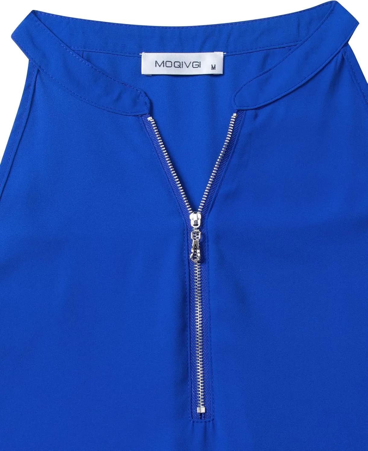 MOQIVGI Womens Trendy Dressy Casual Sexy Tank Tops Sleeveless Chiffon Blouses