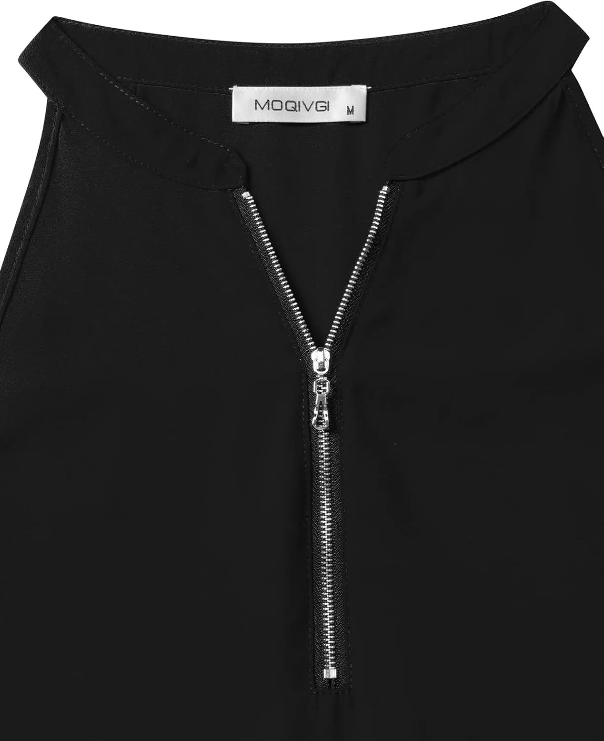 MOQIVGI Womens Trendy Dressy Casual Sexy Tank Tops Sleeveless Chiffon Blouses