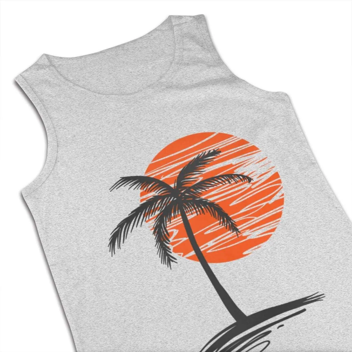 Palm Tree Men's Fitness Tanks Tops T Shirt