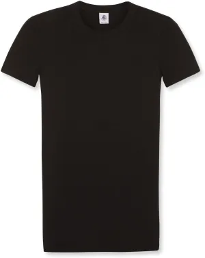 Petit Bateau Women's 100% Black Cotton Crew Neck T-shirt (14(S), 16(M) 18(L))