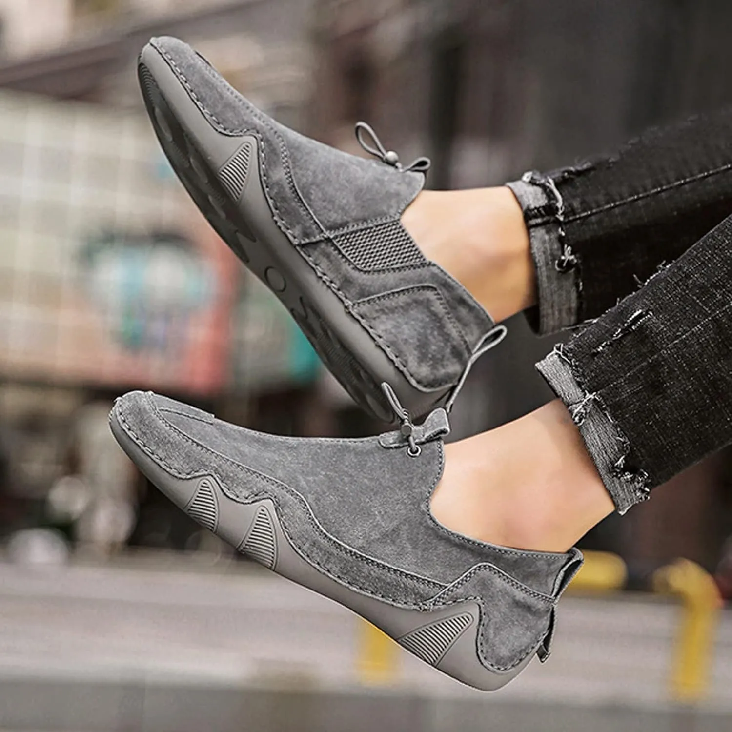 Platform Boots for Women Ankle Comfortable Booties for Women Mens Casual Boots Leather Womens Work Boot Flat Heel Closed Toe Pointed Toe Mid Heel Slip On