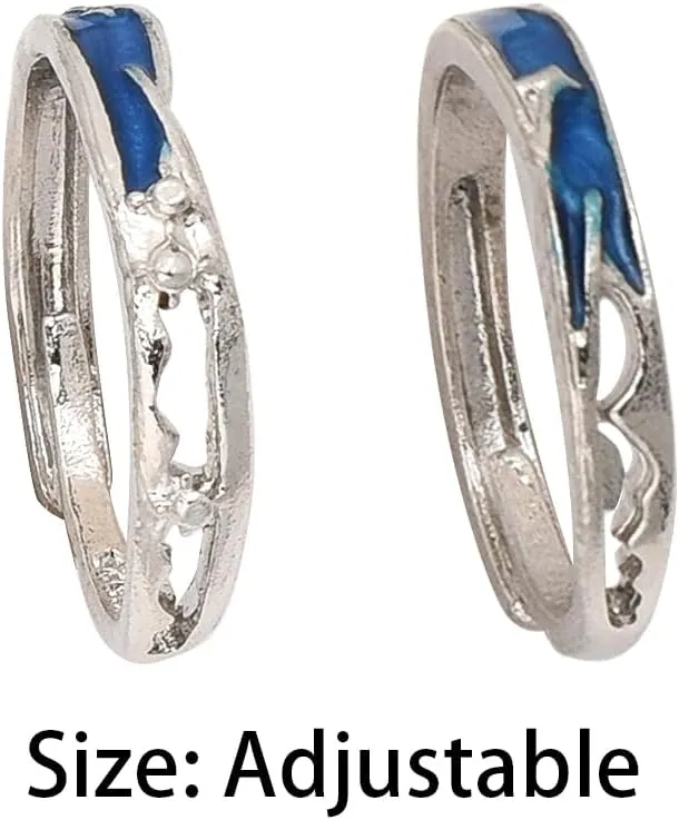 Promise Rings for Couples Matching Friendship Rings Couples Rings for Him and Her Set Starry Night Gifts Ring