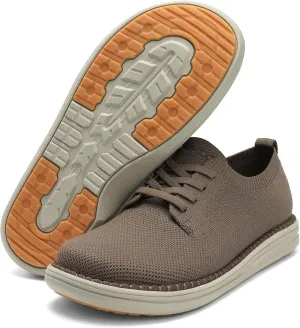PROMOLA Wide Toe Box Shoes for Men Casual Dress Shoes Wide Width Non Slip Walking Shoes with Arch Support