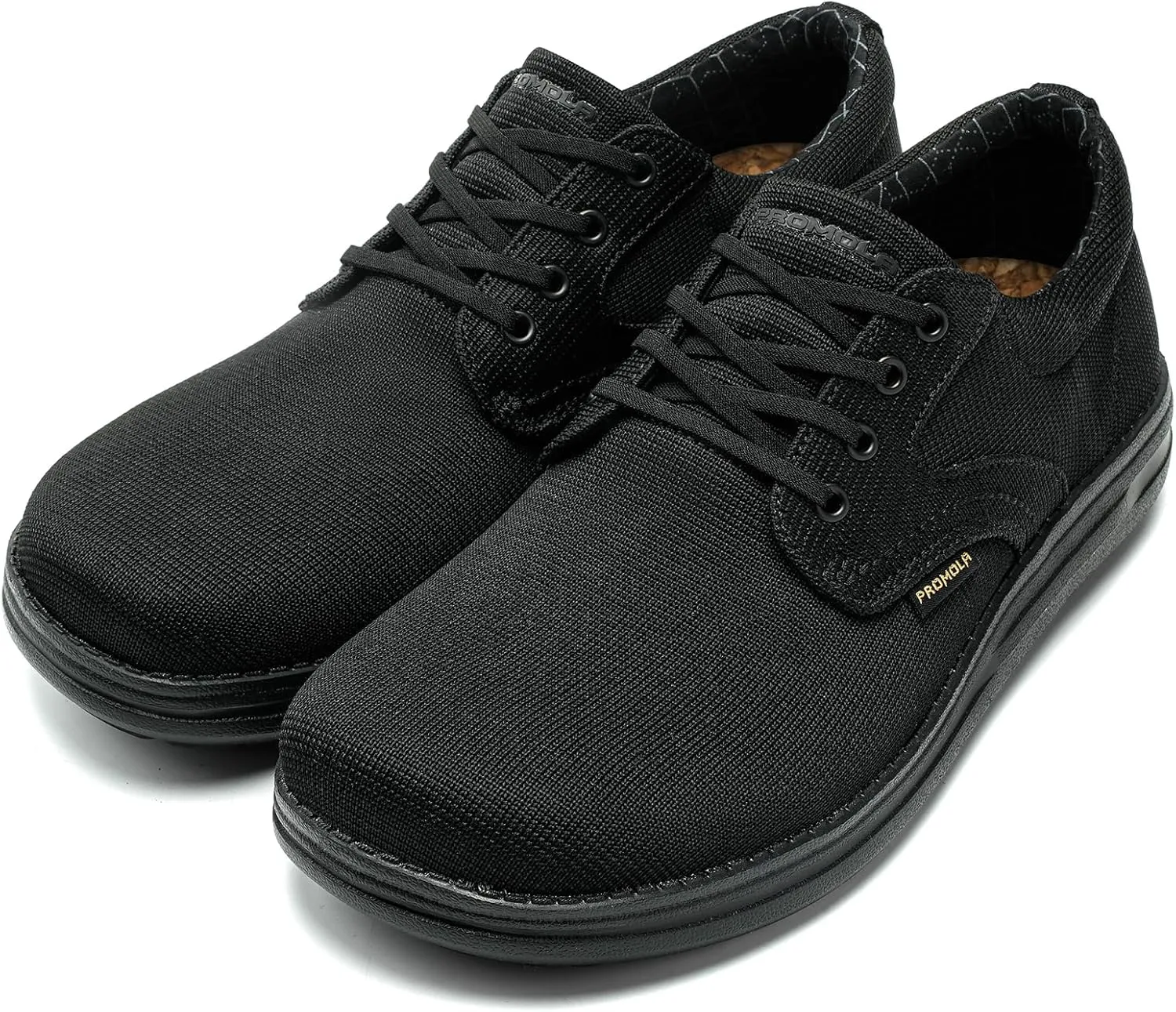 PROMOLA Wide Toe Box Shoes for Men Casual Dress Shoes Wide Width Non Slip Walking Shoes with Arch Support