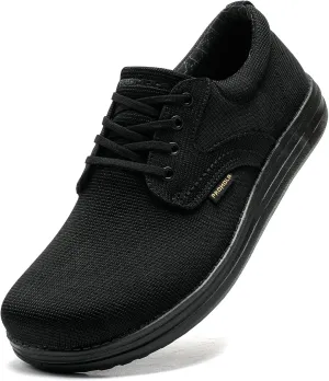 PROMOLA Wide Toe Box Shoes for Men Casual Dress Shoes Wide Width Non Slip Walking Shoes with Arch Support