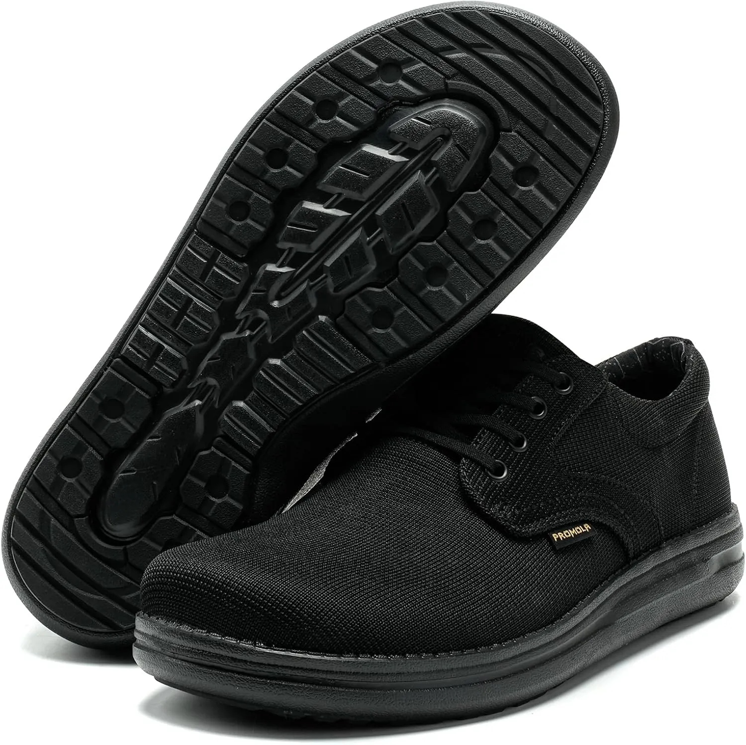 PROMOLA Wide Toe Box Shoes for Men Casual Dress Shoes Wide Width Non Slip Walking Shoes with Arch Support