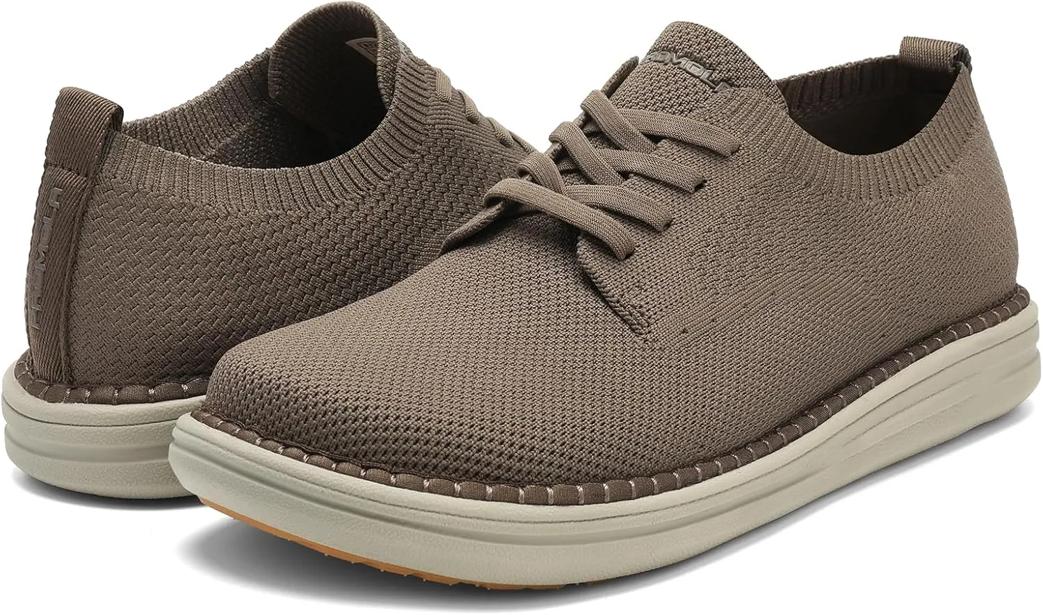 PROMOLA Wide Toe Box Shoes for Men Casual Dress Shoes Wide Width Non Slip Walking Shoes with Arch Support