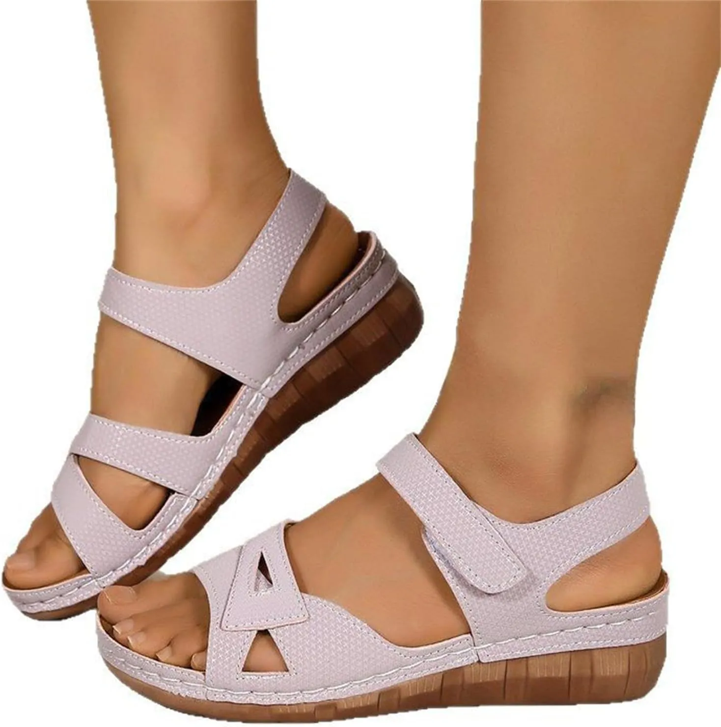 Sandals for Women 2025 Arch Support Shoes Summer Beach Open Toe Women Sandals Casual Dressy Shoes Lightweight Sandal