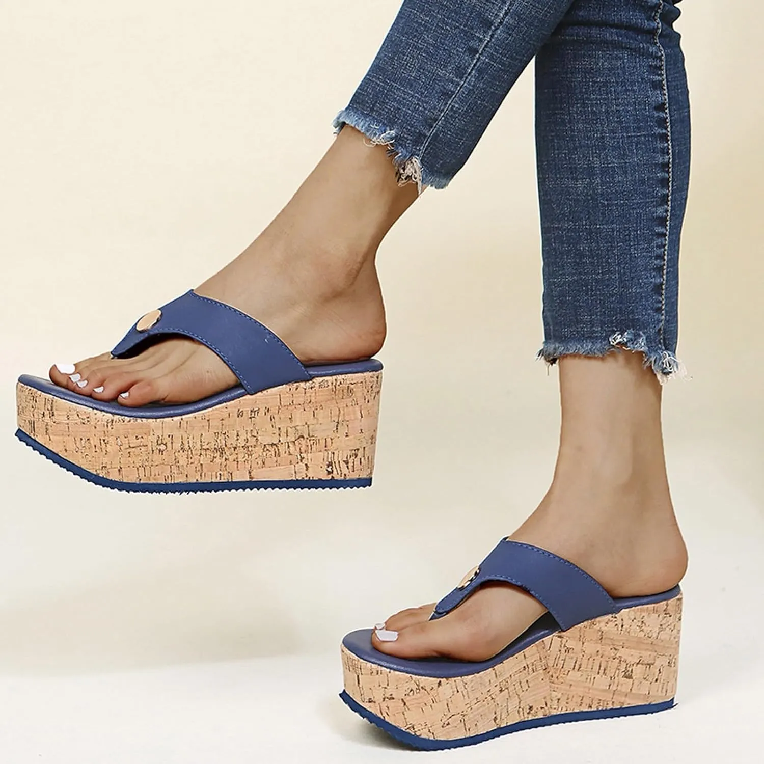 Sandals With Arch Support Slip On Slippers Outdoor Fashion Breathable Leisure Shoes Heel Casual Wedge Women's Women's