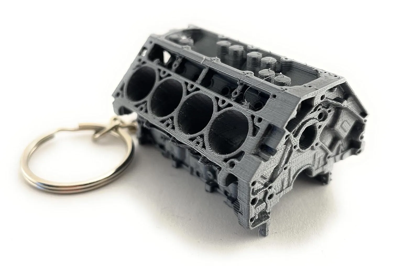 Sands3D LS Engine Keychain, Car Parts Keychain, Mechanic Keychain, Piston Keychain, Turbo Keychain, Cool Keychains, Car Part Keychain for men, Keychain Spinner, Mens Keychains (Chevy LS)
