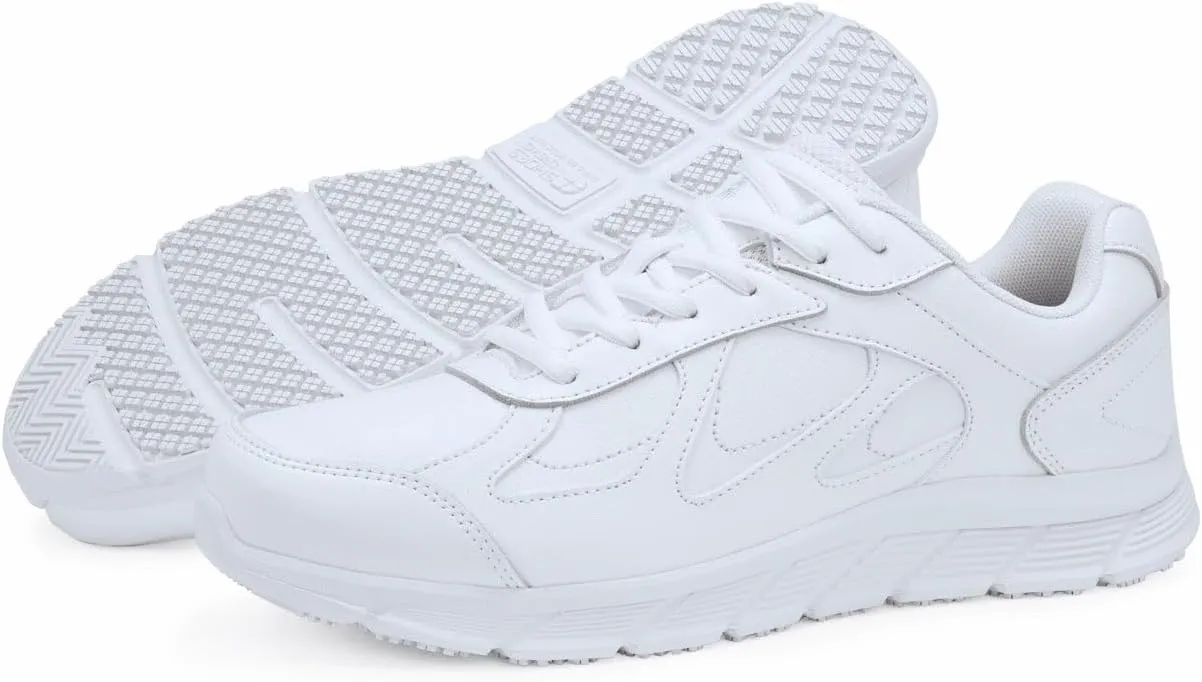Shoes for Crews Galley II, Men's Slip Resistant Work Shoes, Water Resistant, Food Service Work Shoes, Black or White