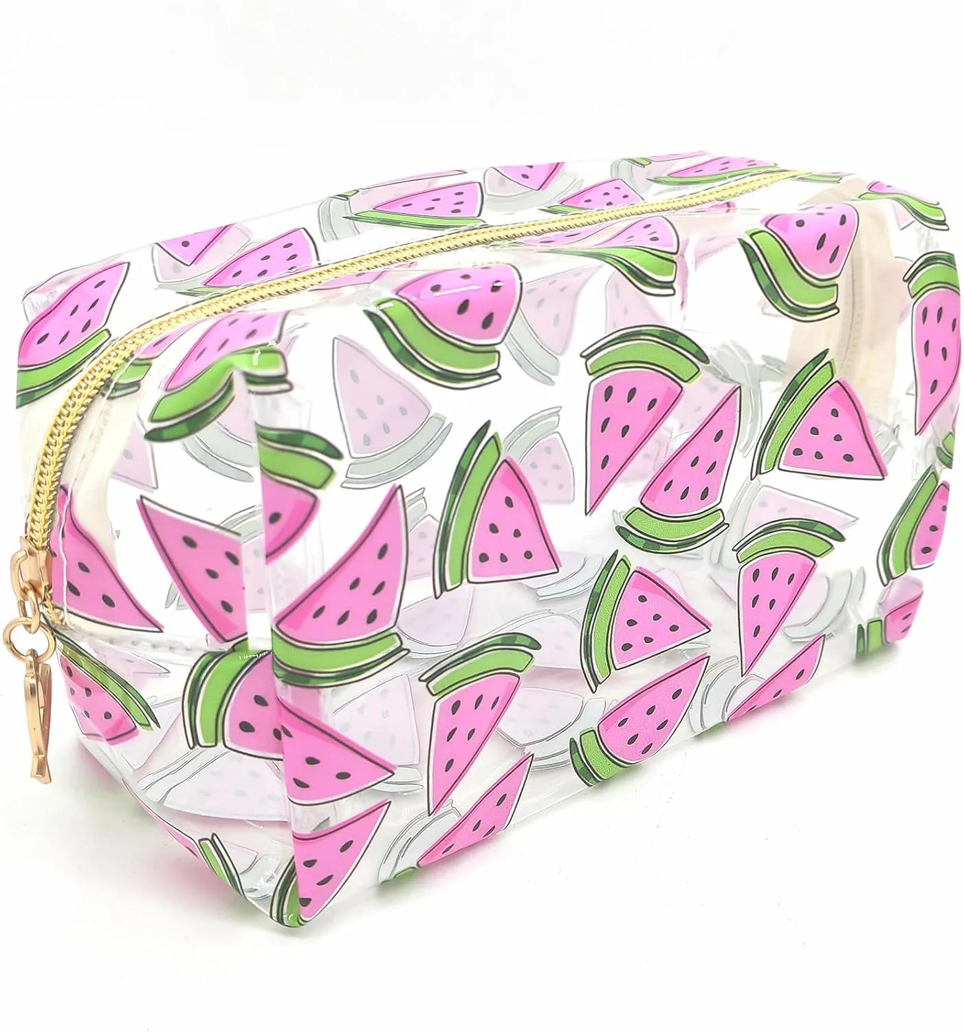 Small Cosmetic Bag Clear Makeup Bag Travel Make Up Organizer Case Women Printed Waterproof Toiletry Bag Square Pouch for Transparen Purse for Cute Pouch