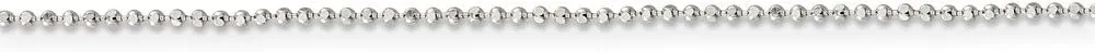 Solid 925 Sterling Silver 1.05mm Square Beaded Chain