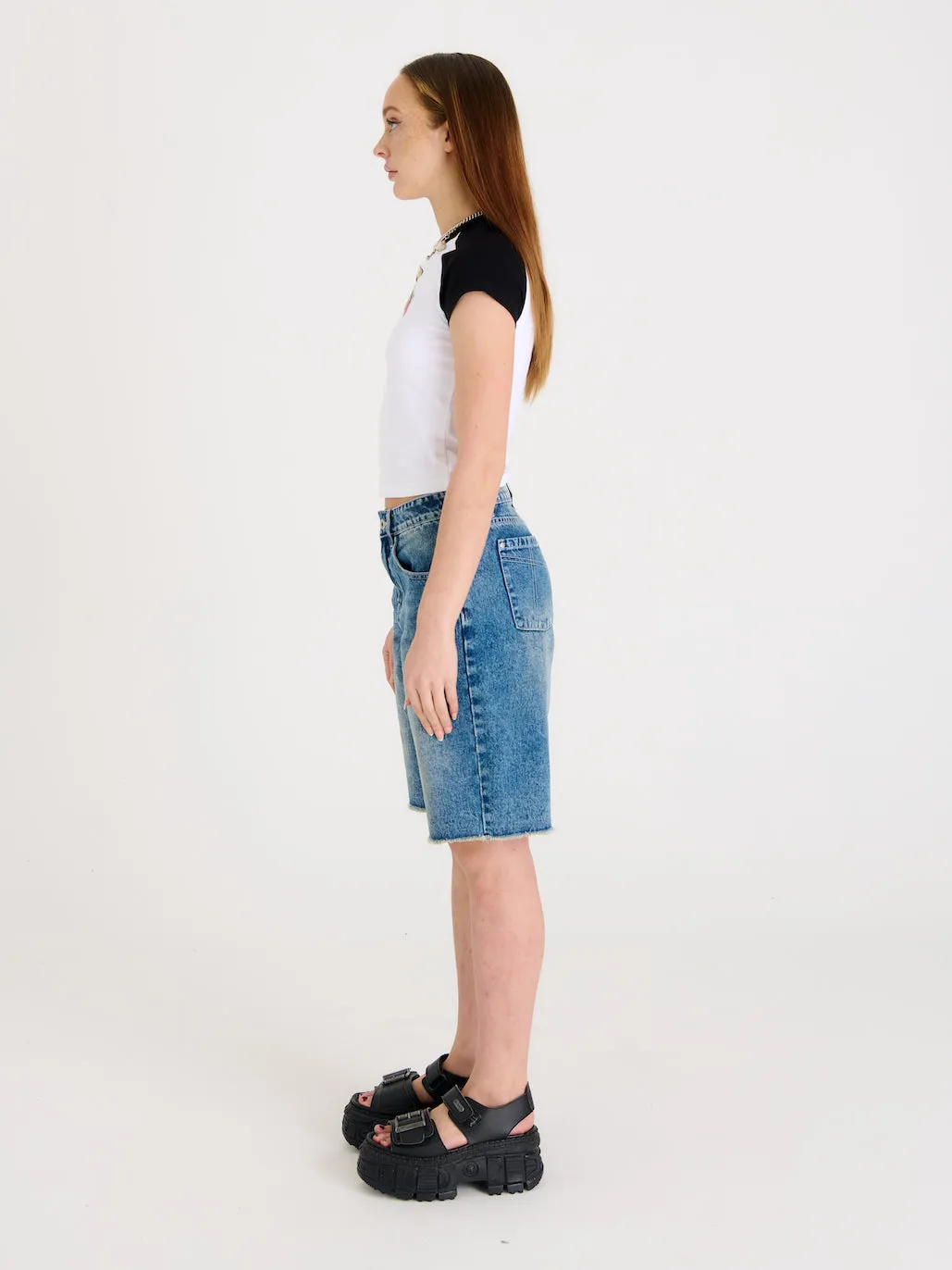 Straight Leg Short Blue