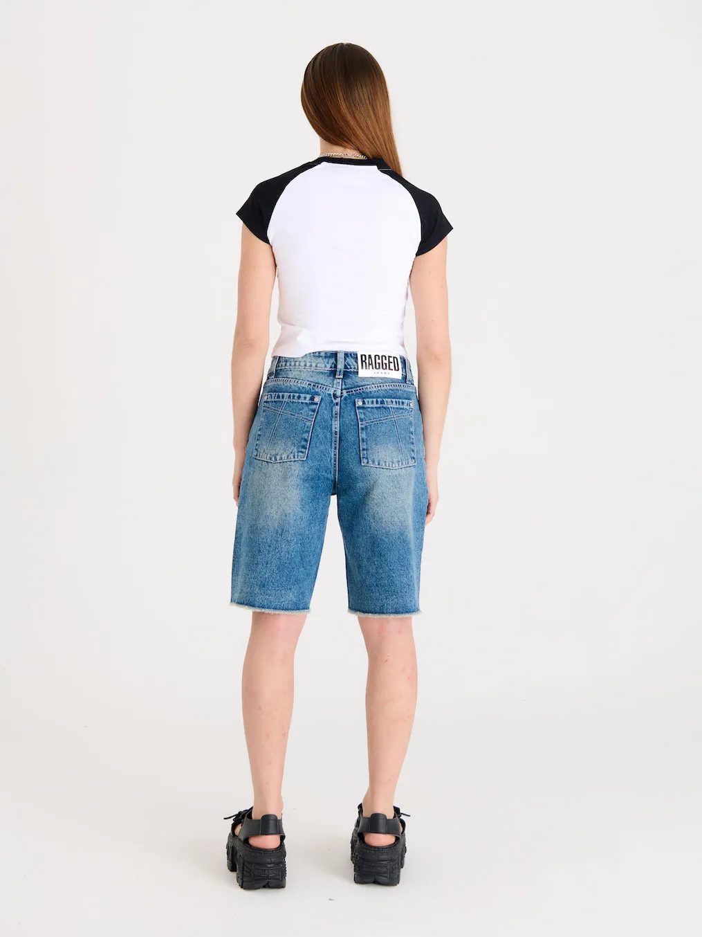 Straight Leg Short Blue