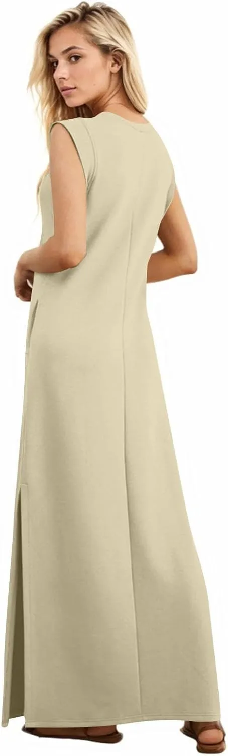 Summer Swim Plus Size Sundress Womens Tanks Loose Fit Solid Dress Women