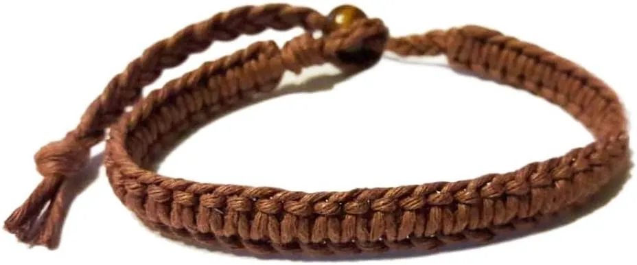 Surfer Hawaiian Adjustable Hemp Anklet Hemp Bracelet - Handmade