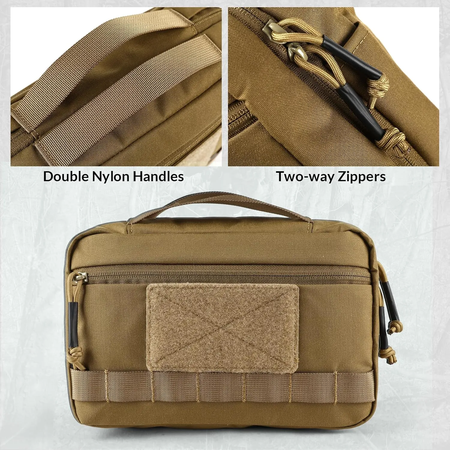 Tactical Toiletry Bag Hygiene Bag EDC Military Tool Molle Pouches Small Dopp Kit Travel Shower Bag for Men