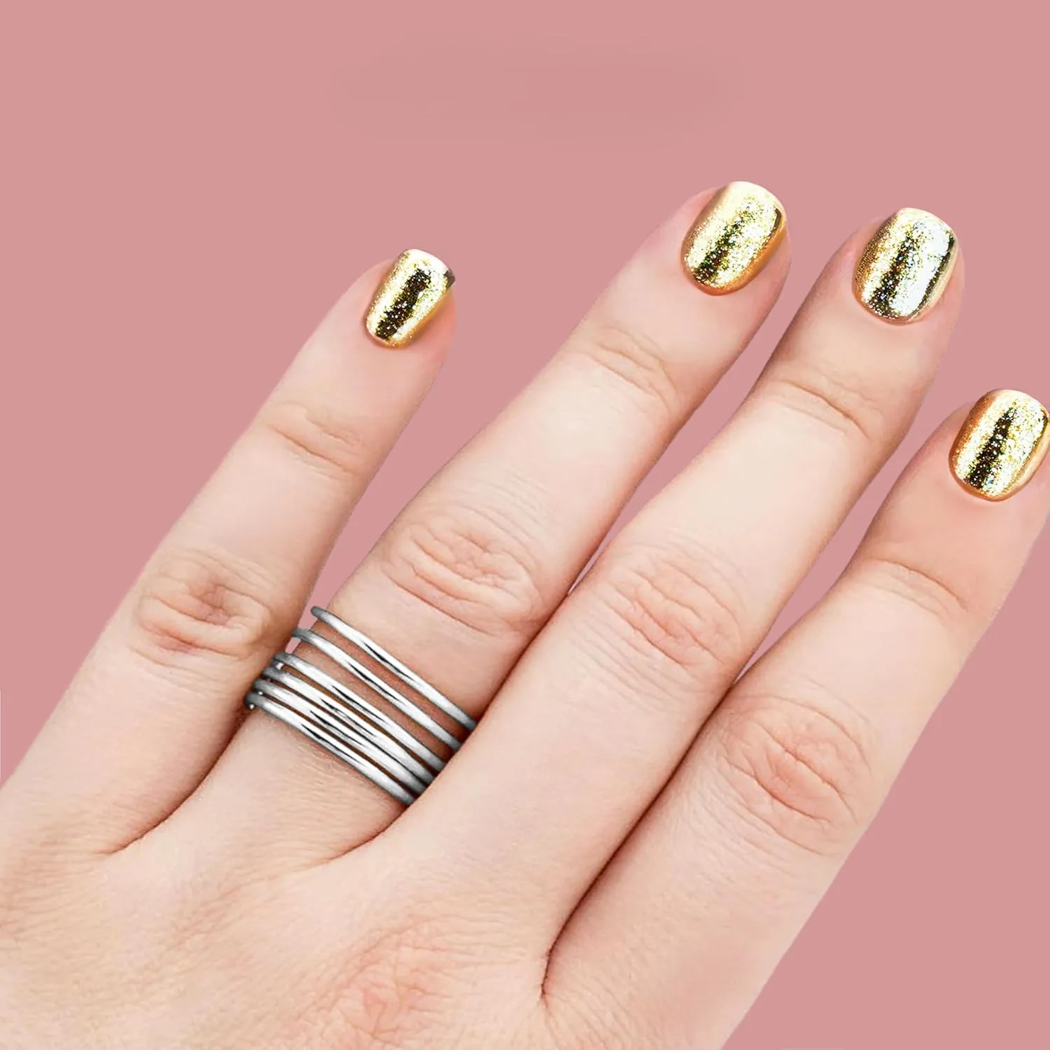 Thin Smooth Stacking 1mm Skinny Ring in Silver, Gold, or Rose Gold | Comfort Fit | Sizes 4-10 (8.5, 925 Sterling Silver)