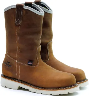 Thorogood American Heritage 11 Steel Toe Wellington Boots for Men - Premium Full-Grain Leather, Slip-Resistant Heel Outsole and Comfort Insole