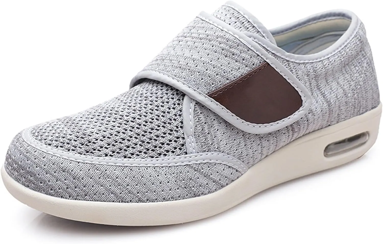 TOSOFT Men's Comfort And Cushiony Diabetic Shoes Wide Feet Flats Orthopedic Slippers Walking Shoes For Elderly Men Sneakers