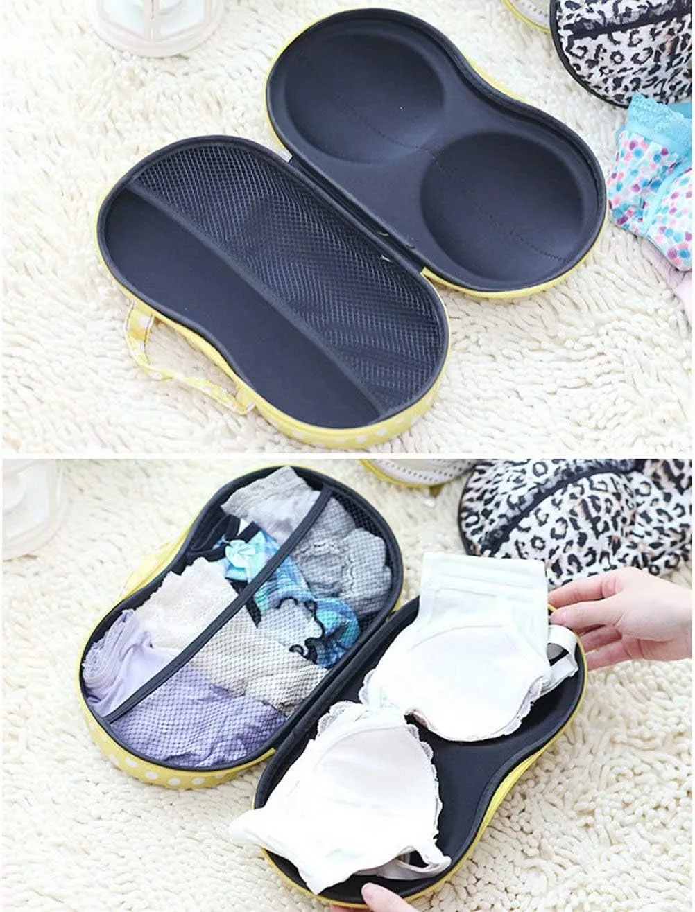 Travel Home Organizer Zip Bag Case Portable Bra Storage Bag Waterproof Bra and Underwear