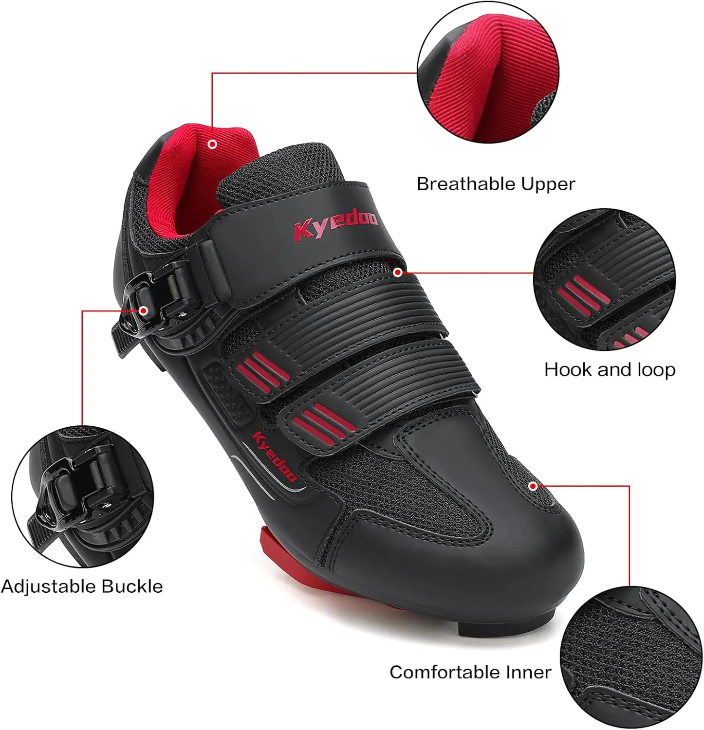Unisex Cycling Shoes Compatible with Peloton Bike Shoes Indoor Clip in Peleton Road Bike Riding Racing Biking Shoes with Delta Cleats for Mens Womens Indoor Outdoor Bike Pedal