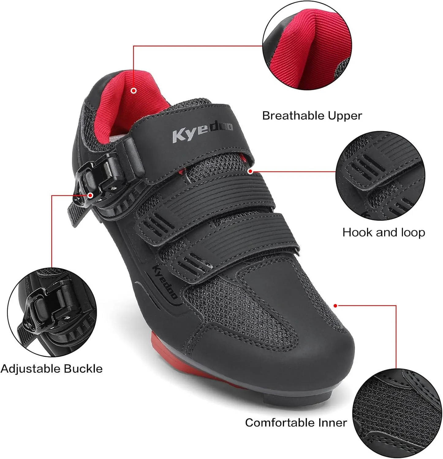 Unisex Cycling Shoes Compatible with Peloton Bike Shoes Indoor Clip in Peleton Road Bike Riding Racing Biking Shoes with Delta Cleats for Mens Womens Indoor Outdoor Bike Pedal