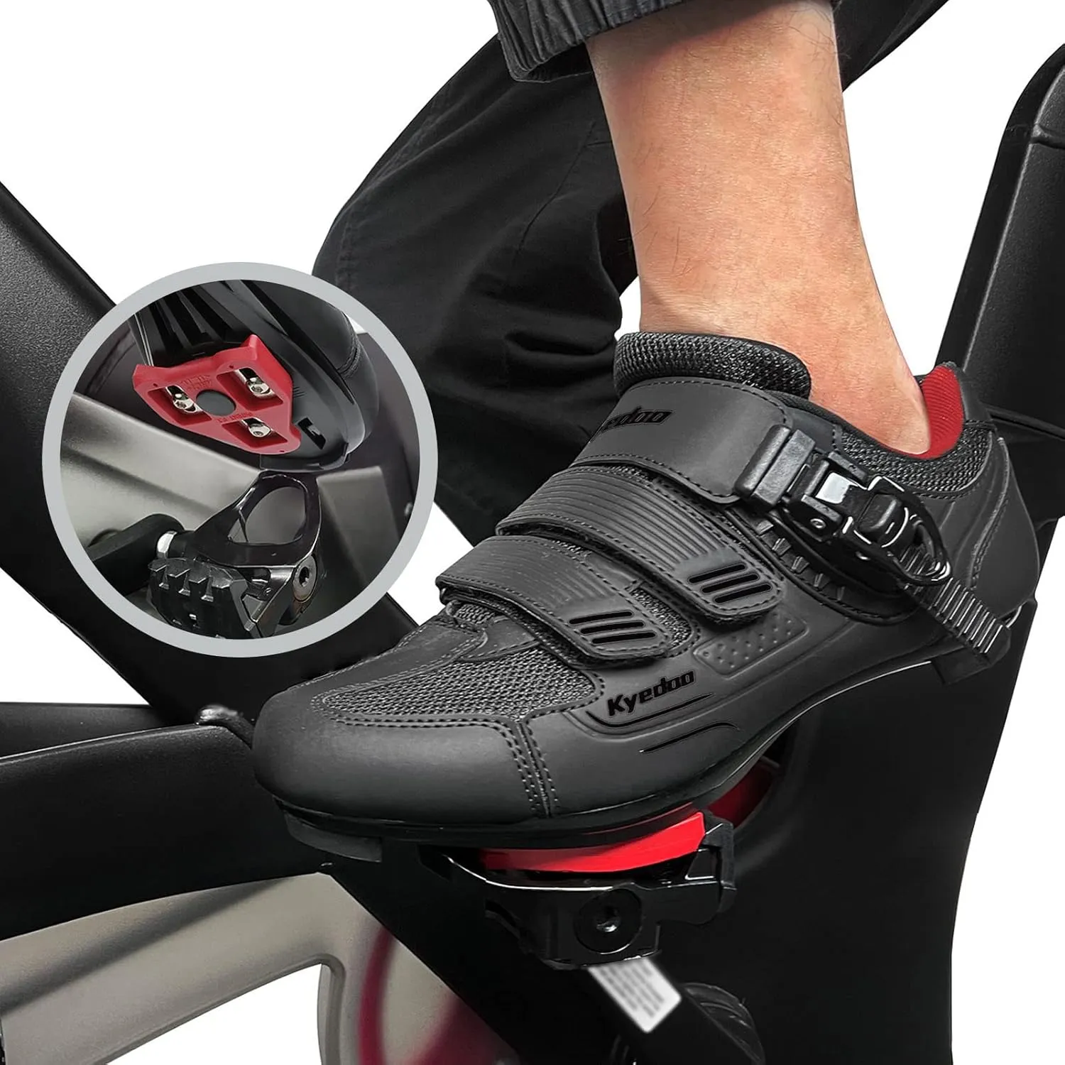 Unisex Cycling Shoes Compatible with Peloton Bike Shoes Indoor Clip in Peleton Road Bike Riding Racing Biking Shoes with Delta Cleats for Mens Womens Indoor Outdoor Bike Pedal