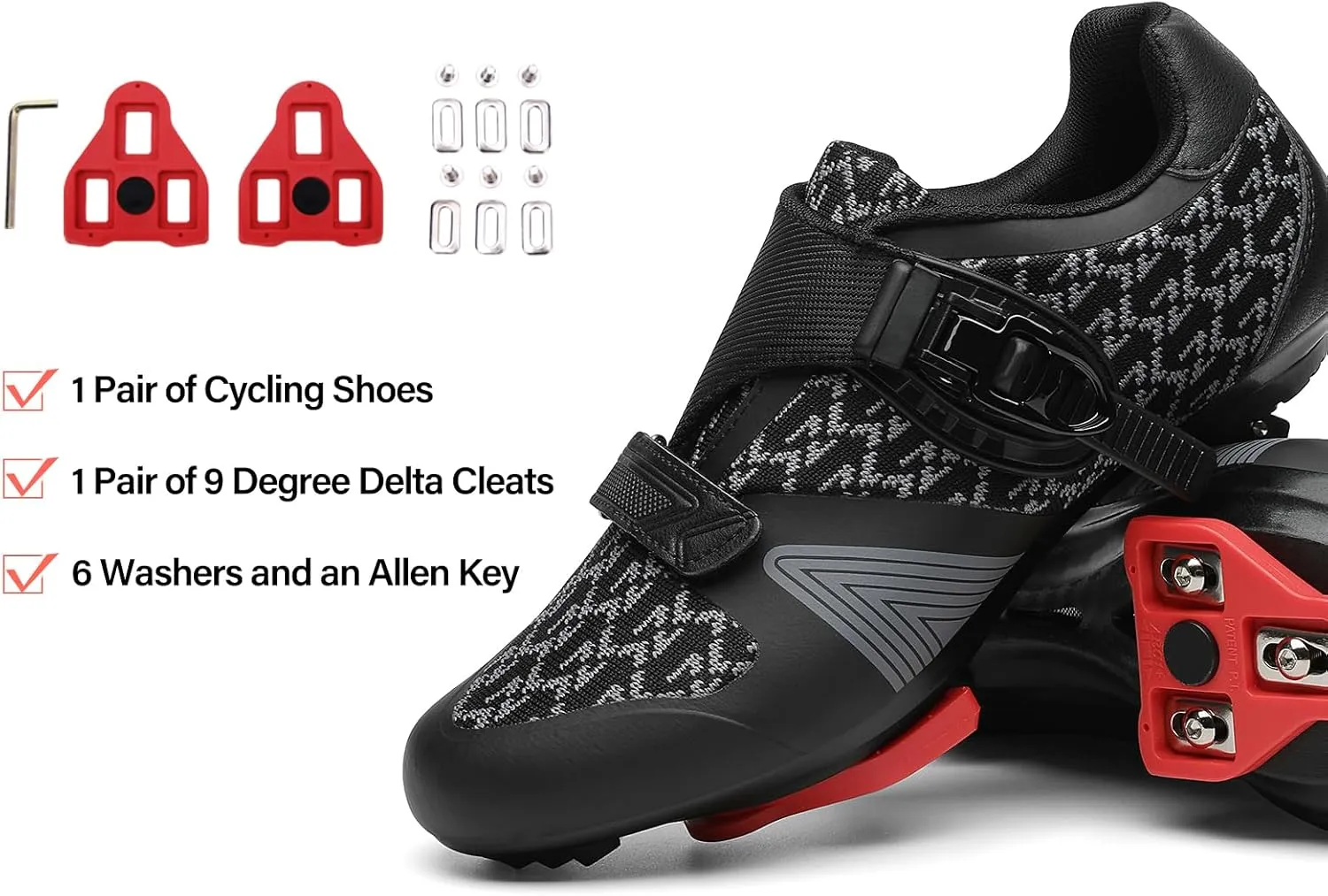 Unisex Cycling Shoes for Men Women Compatible with Peloton Bike Shoes with Delta Cleats for Road Biking Indoor Outdoor Pedal