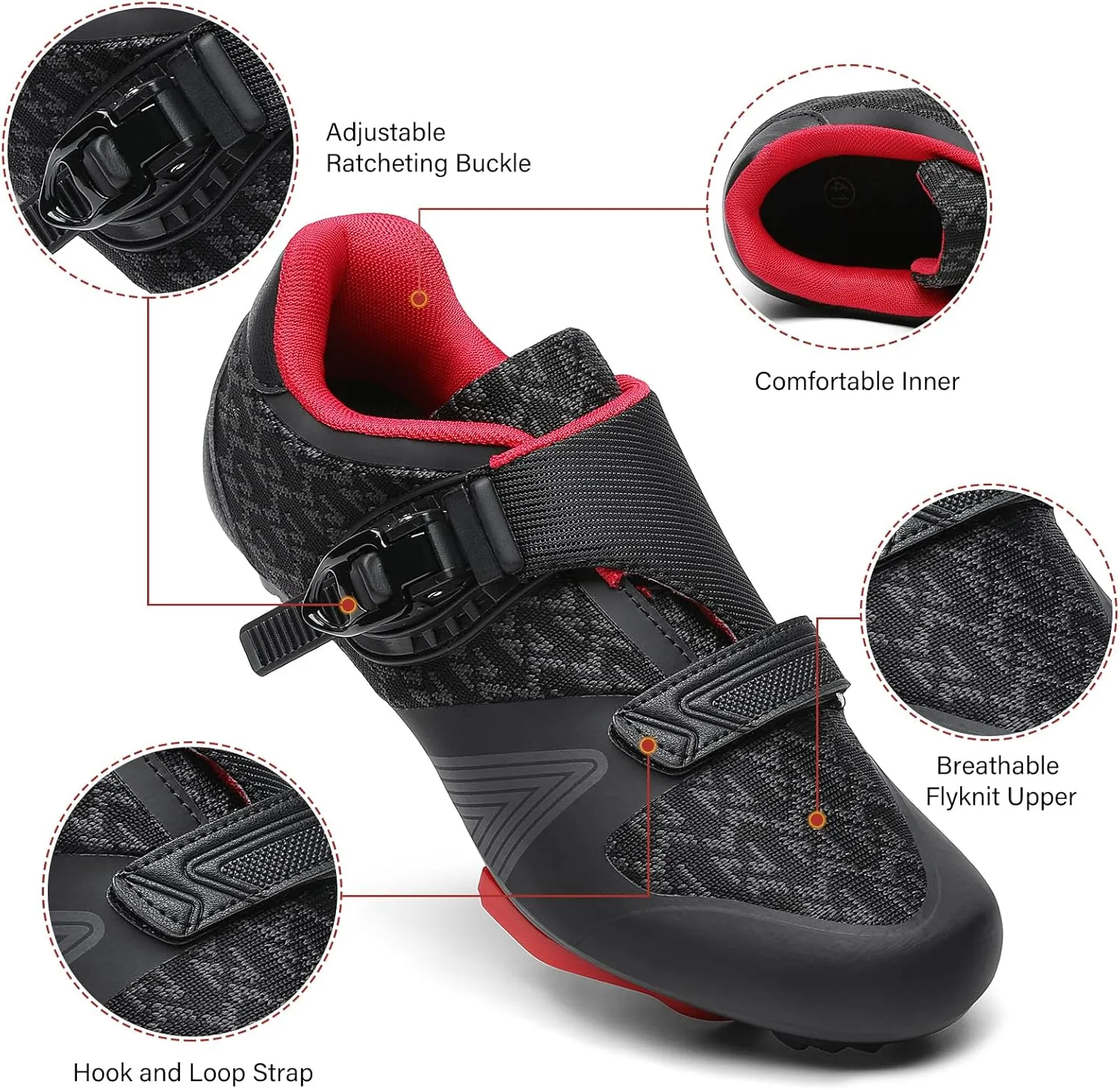 Unisex Cycling Shoes for Men Women Compatible with Peloton Bike Shoes with Delta Cleats for Road Biking Indoor Outdoor Pedal