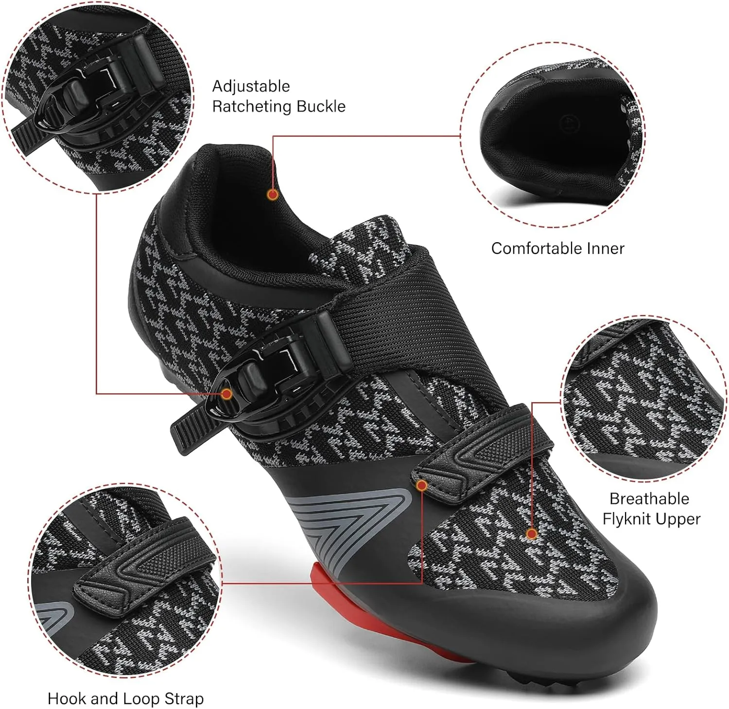 Unisex Cycling Shoes for Men Women Compatible with Peloton Bike Shoes with Delta Cleats for Road Biking Indoor Outdoor Pedal