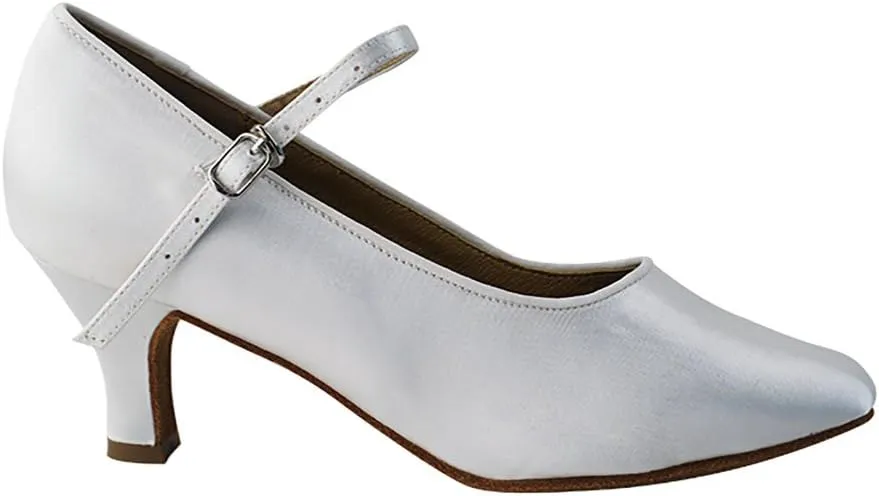 Very Fine Dance Shoes - Ladies Standard, Smooth Ballroom Dance Shoes - SERA5522-2.5-inch Heel and Foldable Brush Bundle